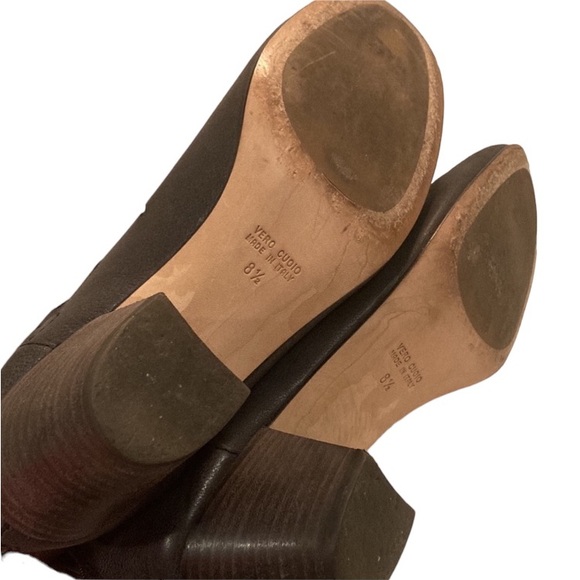 Aquatalia Marvin K Freida Black Leather Laser Cut Ankle Boots 8.5 - Picture 11 of 12